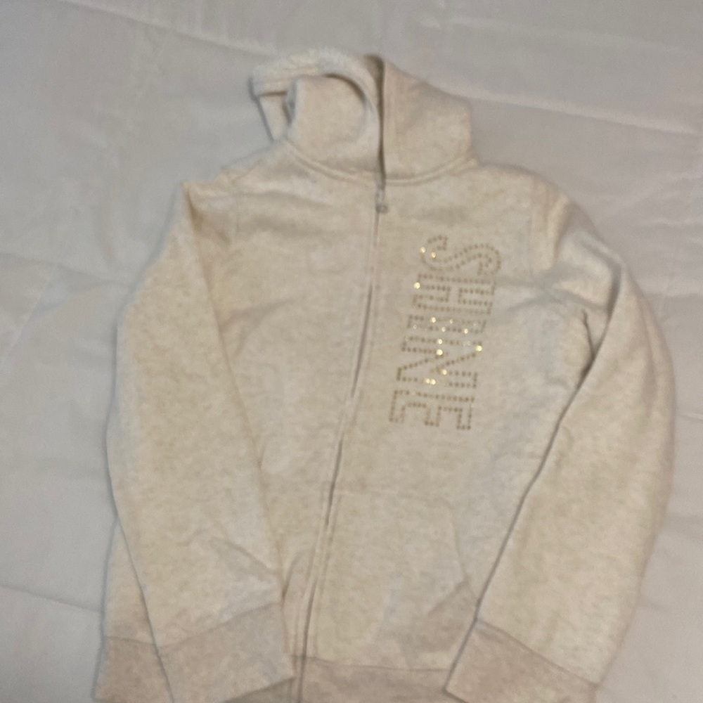 Girls fleece lined sweat jacket